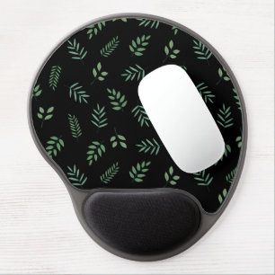 Nature-Inspired Leaf Print Gel Mouse Pad for Desk