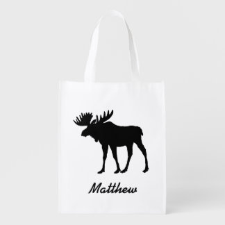 Nature Inspired Moose Grocery Bag
