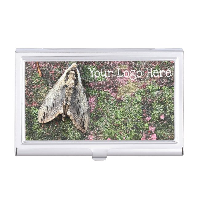 Nature Inspired Moth Business Card Case (Front)