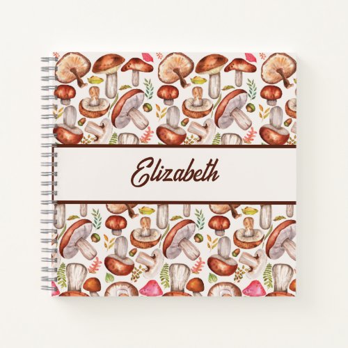 Nature_Inspired Mushroom Funky Notebook