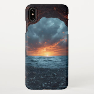 Nature-Inspired Phone Case – Sunset from a Cave