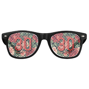 Nature Inspired Rose Themed Birthday Party Retro Sunglasses