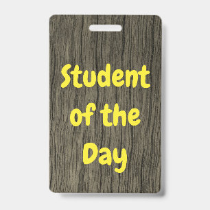 Nature-Inspired "Student of the Day" Badge