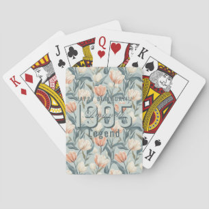 Nature Inspired Tulip Flower Daughter’S Birthday Poker Cards