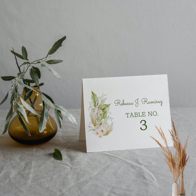 Nature-Inspired Wedding Place Card (Creator Uploaded)