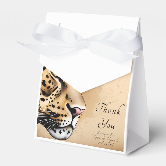 Nature-inspired wedding theme favor boxes (Front Side)