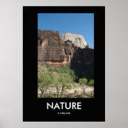 Nature Is A Big Deal Demotivational Poster at Zazzle