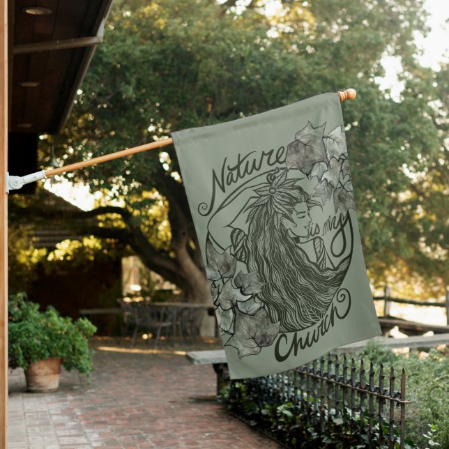 Nature is my Church Druid Goddess                  House Flag (In SItu)