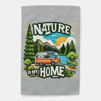 Nature is my home garden flag