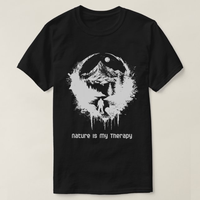 Nature is My Therapy tshirt (Design Front)