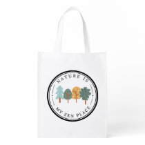 Nature is My Zen Place Reusable Grocery Bag