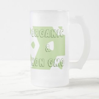 Nature is...Organic and non GMO Frosted Glass Mug
