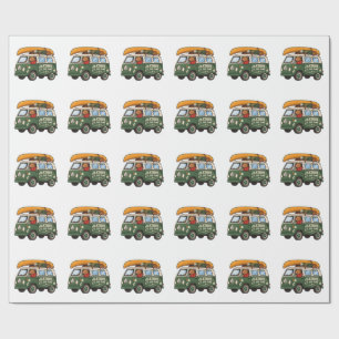 Nature Is Our Home Camper Van Camping Adventure De Wrapping Paper