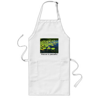 Nature is peaceful apron. long apron