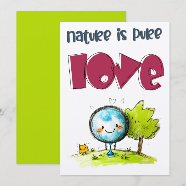 Nature is Pure Love: Protect Earth’s Forests Invitation (Front/Back)