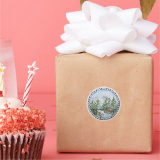 Nature is the art of God. Round Stickers