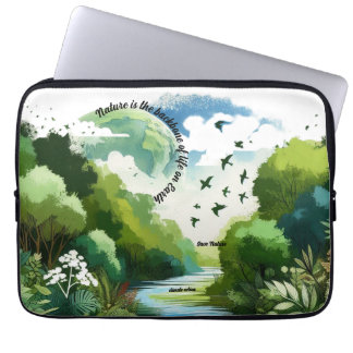 Nature is the backbone of life on Earth Laptop Sleeve