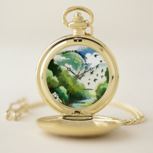 Nature is the backbone of life on Earth Pocket Watch