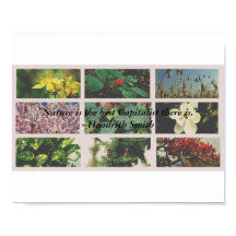 "Nature is the Best Capitialist I Know."