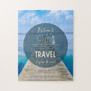 Nature It's Time To Travel Quote Jigsaw Puzzle