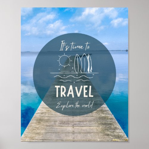 Nature Its Time To Travel Quote Poster