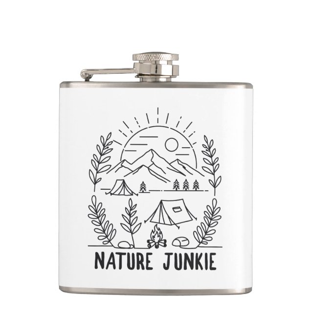 Nature Junkie Flask (Front)