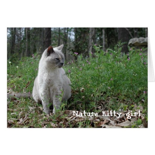 Nature Kitty Girl Cards (Front Horizontal)