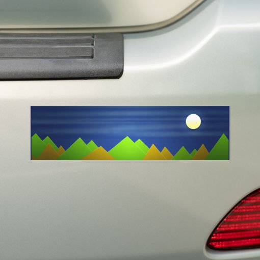 Nature Landscape Bumper Sticker | Zazzle