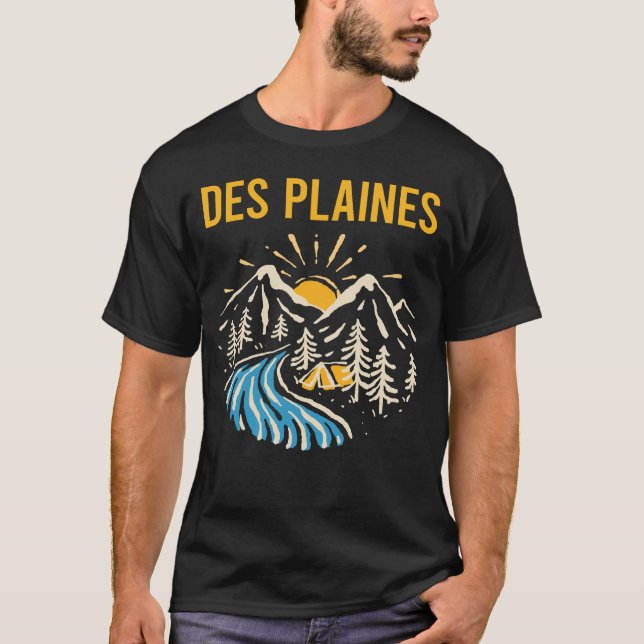 Nature Landscape Des Plaines T-Shirt (Front)
