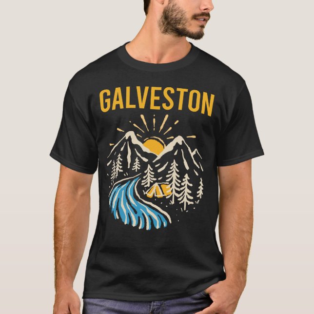 Nature Landscape Galveston T-Shirt (Front)
