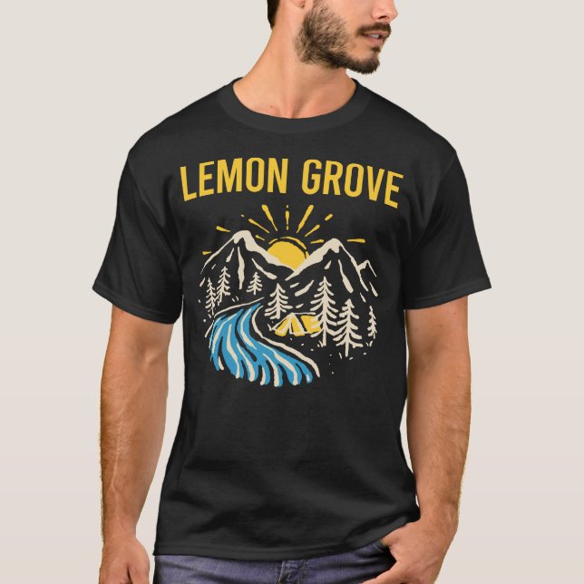 Nature Landscape Lemon Grove T-Shirt (Front)