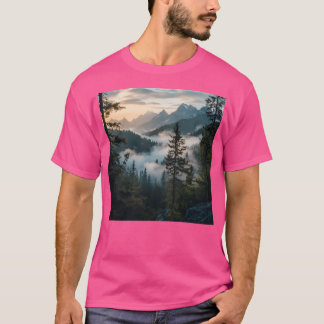 Nature Landscape Mountains Wall Art Active T-Shirt