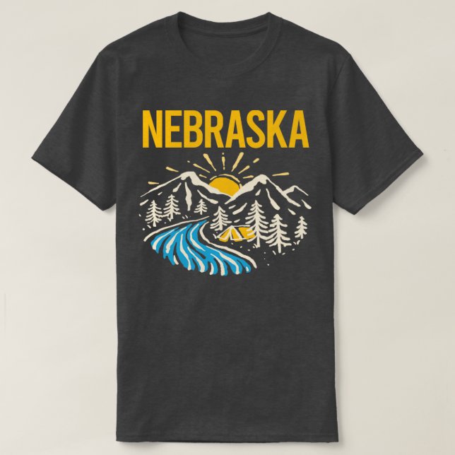 Nature Landscape Nebraska T-Shirt (Design Front)