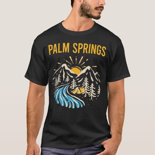 Nature Landscape Palm Springs T-Shirt (Front)