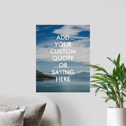 Nature Landscape Personalized Quote Poster