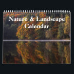 Nature & Landscape Photography 2026 Calendar<br><div class="desc">This 2026 wall calendar feature is nature and landscape photography. This calendar feature is beautiful nature landscape photography of waterfalls and streams.</div>