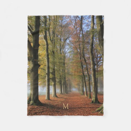 Nature landscape photography autumn trees fleece blanket