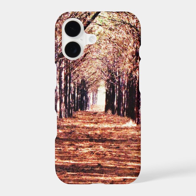 Nature Landscape Pine Trees Forest iPhone Case (Back)