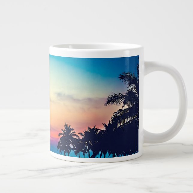 Nature Landscape Pool Palm Trees-25925 Giant Coffee Mug (Right)