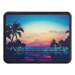 Nature Landscape Pool Palm Trees-25925 Hitch Cover