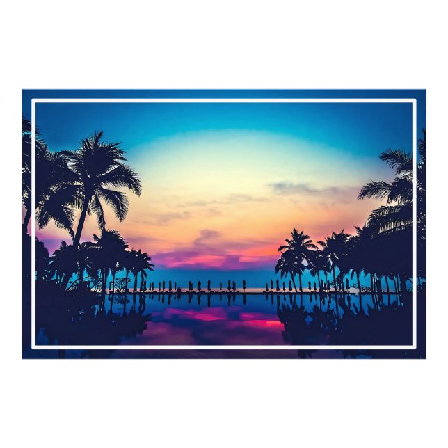 Nature Landscape Pool Palm Trees-25925 Photo Print (Front)