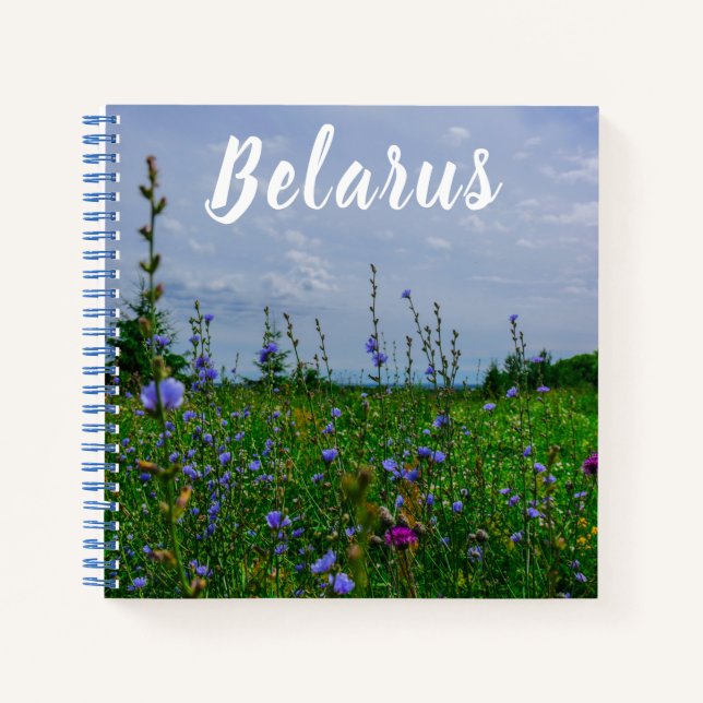 Nature Landscape Rural Scenery Field Belarus Notebook (Front)