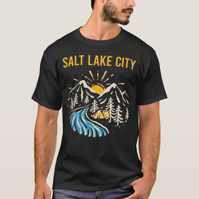 Nature Landscape Salt Lake City T-Shirt (Front)