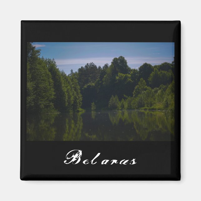 Nature Landscape Scenery Canal Sky Belarus Magnet (Front)
