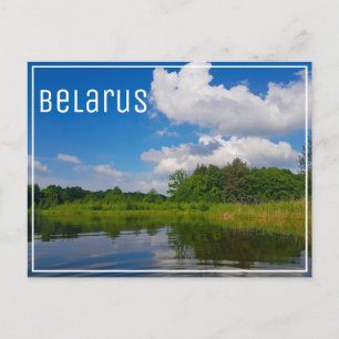 Nature Landscape Scenery Canal Sky Belarus Postcard