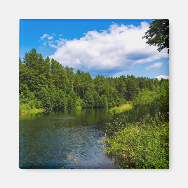 Nature Landscape Scenery Lake Sky Belarus Magnet (Front)