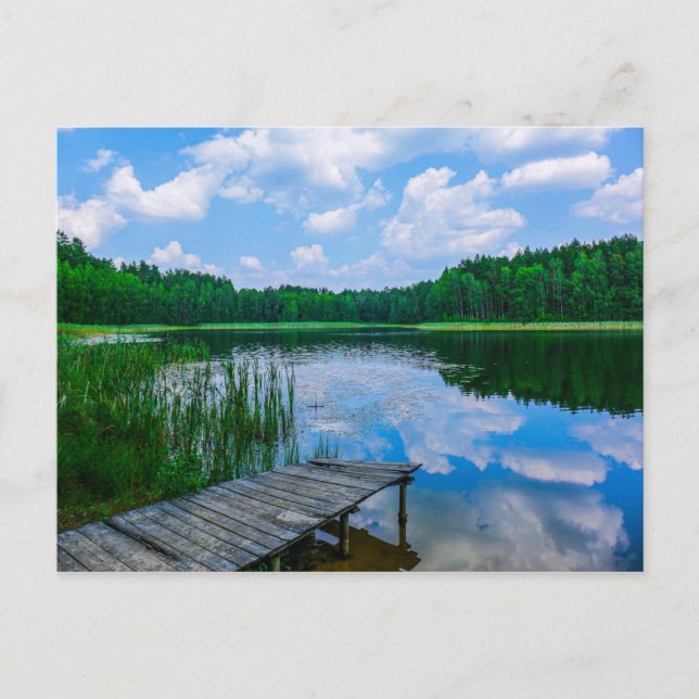 Nature Landscape Scenery Lake Sky Belarus Postcard (Front)