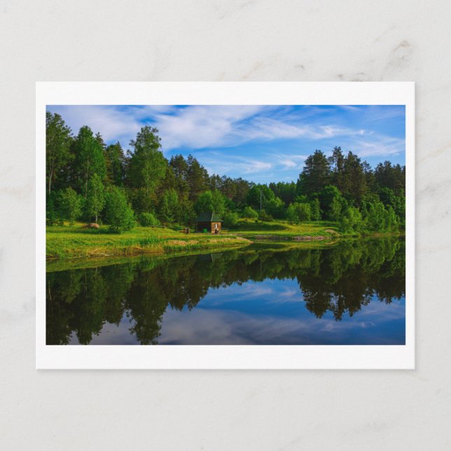 Nature Landscape Scenery Lake Sky Belarus Postcard (Front)