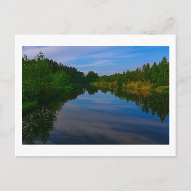 Nature Landscape Scenery Lake Sky Belarus Postcard (Front)