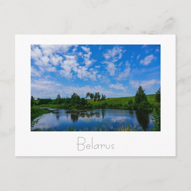 Nature Landscape Scenery Lake Sky Belarus Postcard (Front)